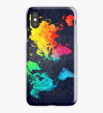 world map watercolor 6 iPhone Case