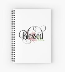 Cuaderno de espiral Bendito - linda cita cristiana inspiradora femenina