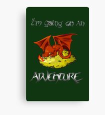 Adventure Smaug Couples Tee Canvas Print