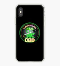 Vinilo o funda para iPhone CBD Los cannabinoides en el aceite de cáñamo Las curas descubren la verdad sobre el uso del aceite de cáñamo para curar enfermedades y dolores.