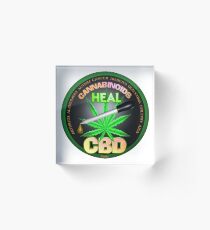 Bloque acrílico CBD Los cannabinoides en el aceite de cáñamo Las curas descubren la verdad sobre el uso del aceite de cáñamo para curar enfermedades y dolores.