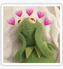 HEART EYEZ KERMIT Sticker