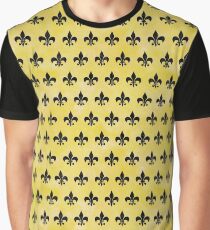 ROYAL1 BLACK MARBLE & YELLOW WATERCOLOR (R) Graphic T-Shirt