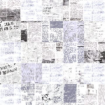 Old grunge unreadable vintage newspaper paper texture seamless
