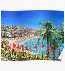 "Fenster zum Meer" Laguna Beach Ca. Poster