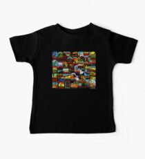 Amerikanische Nationalparks Vintage Reise Aufkleber Bombe Baby T-Shirt
