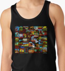 American National Parks Vintage Travel Decal Bomb Tank Top