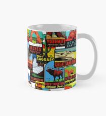 American National Parks Vintage Travel Decal Bomb Mug