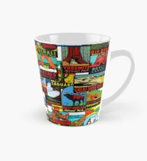 Taza cónica Bomba de calcomanías de viajes vintage de parques nacionales estadounidenses