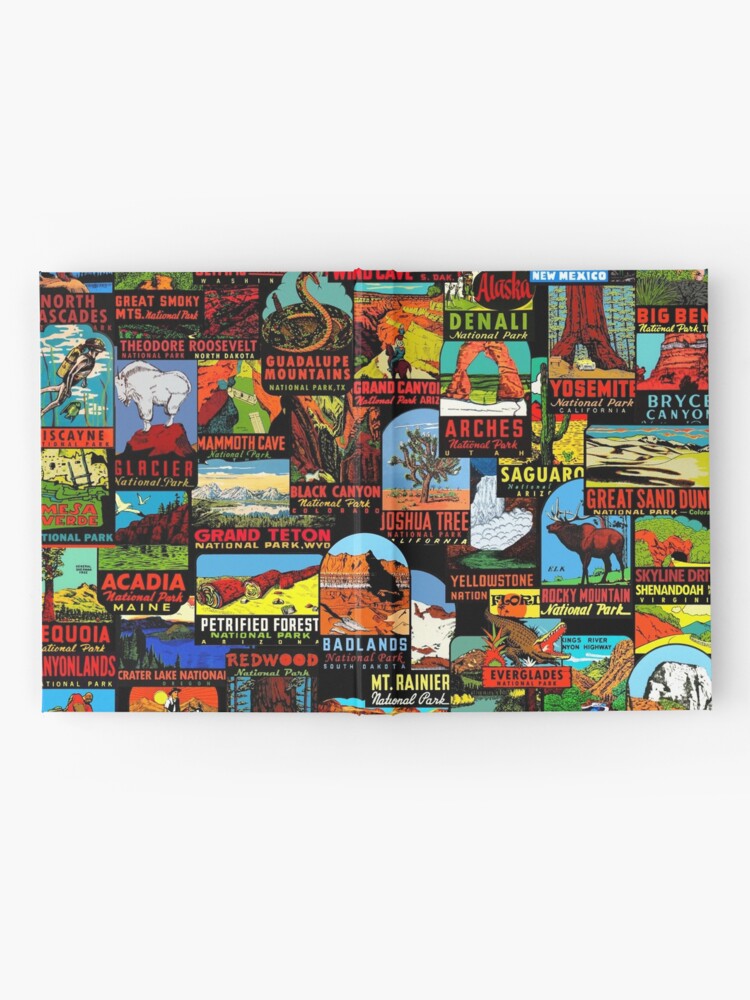 Alternate view of American National Parks Vintage Travel Decal Bomb Hardcover Journal