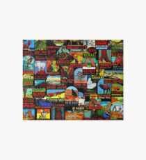 American National Parks Vintage Travel Decal Bomb Art Board