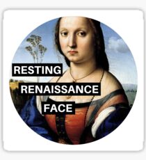 RESTING RENAISSANCE FACE Sticker