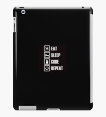 Eat-Sleep-Code-Repeat iPad Case/Skin