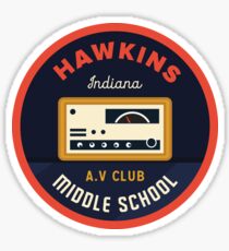 Hawkins AV Club Sticker