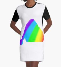 rainbow santa Graphic T-Shirt Dress