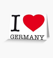 I ♥ GERMANY Greeting Card