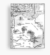 RQ2 PRAX Map (pairs with RQ2 DRAGON PASS Map) Canvas Print