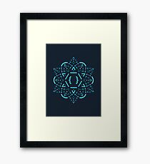 Code Mandala - React Framework Framed Print