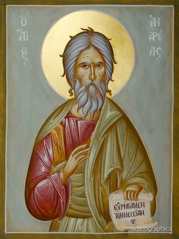 "St Andrew The Apostle And First-Called" By Ikonographics | Redbubble