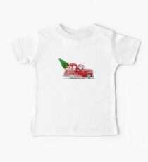 Cartoon retro Christmas pickup Baby Tee