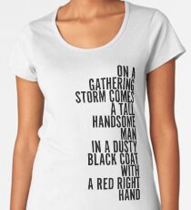 Main droite rouge - Vedettes de pointe T-shirt premium femme