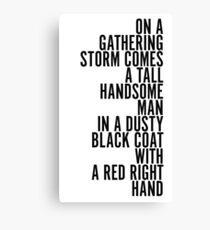 Red Right Hand - Peaky Blinders Canvas Print