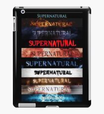 Supernatural intro seasons 1-10 iPad Case/Skin