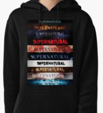 Supernatural intro seasons 1-10 Pullover Hoodie