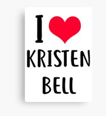 I love Kristen Bell Canvas Print