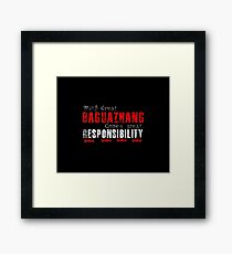 With great Baguazhang comes great responsibility Framed Print
