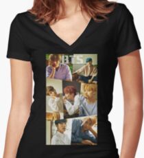 Camiseta entallada de cuello en V bts ámate a ti mismo 2