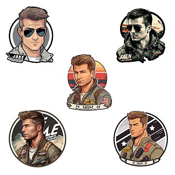 Jake Seresin The Hangman Top Gun Maverick Illustration 3 | Sticker