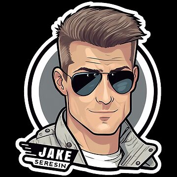 Jake Seresin The Hangman Top Gun Maverick Illustration 3 | Sticker