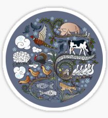 Born to Roam at Christmas Sticker