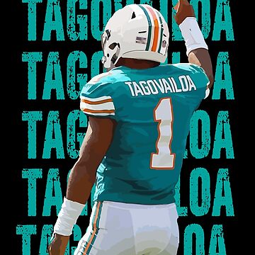 Tua Tagovailoa Tua Time Miami Dolphins X's and O's - Tua Tagovailoa -  Sticker