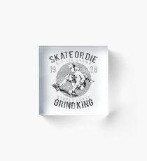 Skate or Die Acrylic Block