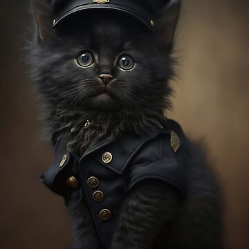 Officer police cat | Art Board Print