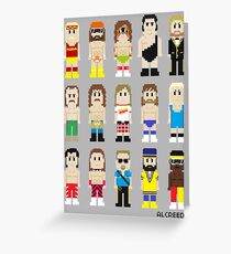 8-Bit Wrestlers! Greeting Card