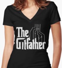 The Gitfather Women's Fitted V-Neck T-Shirt