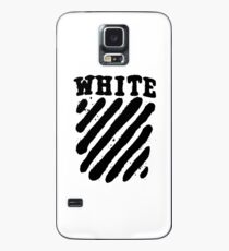 Off White Grunge Black Case/Skin for Samsung Galaxy