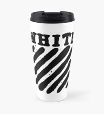 Off White Grunge Black Travel Mug