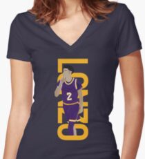 LONZO MANIA PURPLE RUSH Women's Fitted V-Neck T-Shirt