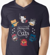 Dungeons and Cats Men's V-Neck T-Shirt