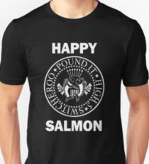 Happy Salmon Ramones Shirt Slim Fit T-Shirt
