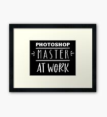 photoshop master at work Framed Print