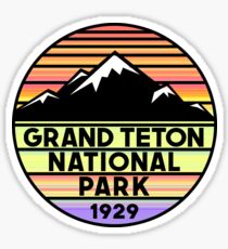 Grand Teton National Park Wyoming Mountains Sticker
