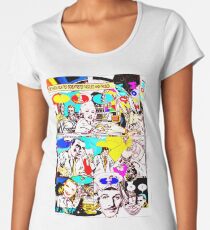 2 Futurist Artists Talking Art. Women's Premium T-Shirt