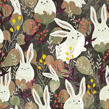 Artwork thumbnail, Rabbit flowers by gaiamarfurt