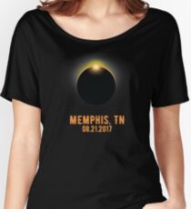 Memphis TN Total Solar Eclipse August 21 2017 USA Women's Relaxed Fit T-Shirt
