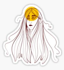 Only Sometimes Here Sticker